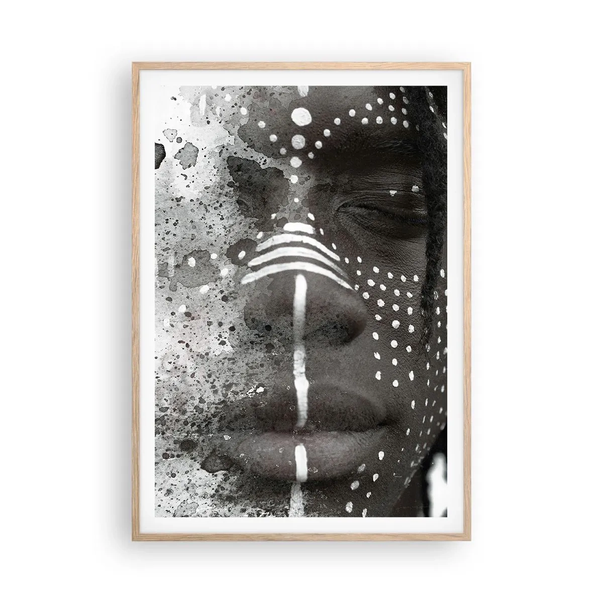 Plakát v rámu světlý dub - Objev původního ducha - 70x100 cm