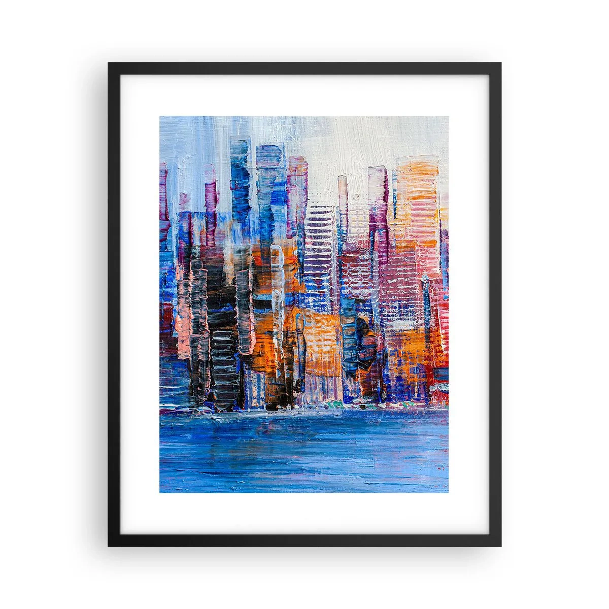 Plakát v černém rámu - Radostná metropole - 40x50 cm