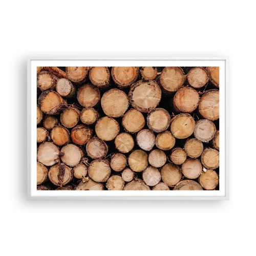 Plakát v bílém rámu - Nový začátek - 100x70 cm