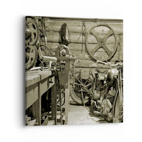 Obraz na plátně - V kůlně strýce Vládi - 40x40 cm