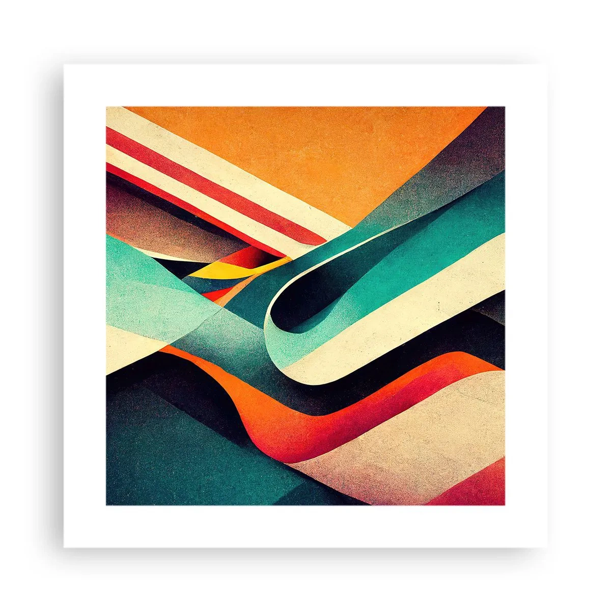 Plakát - Intenzivní kompozice - 40x40 cm