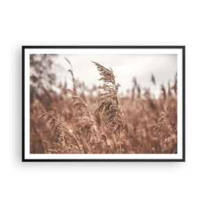 Plakát v černém rámu - Na polích už je podzim - 100x70 cm