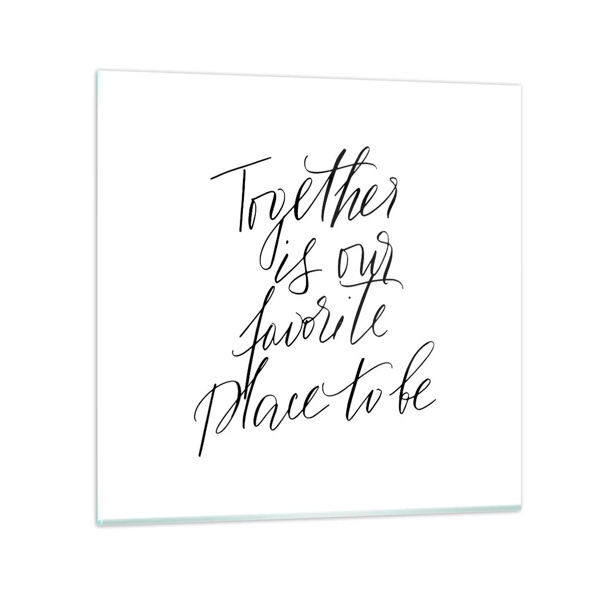 Obraz na skle - Cítíte to také? - 60x60 cm