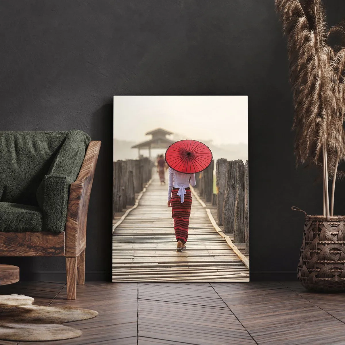Obraz na plátně - Na starém mostě - 50x70 cm