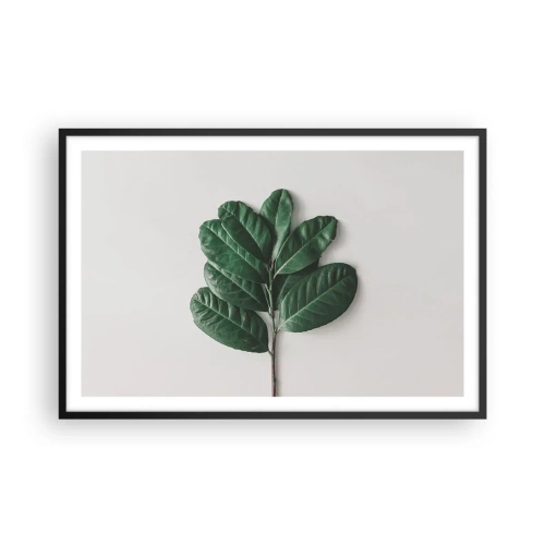 Plakát v černém rámu - Kresba samotné přírody - 91x61 cm