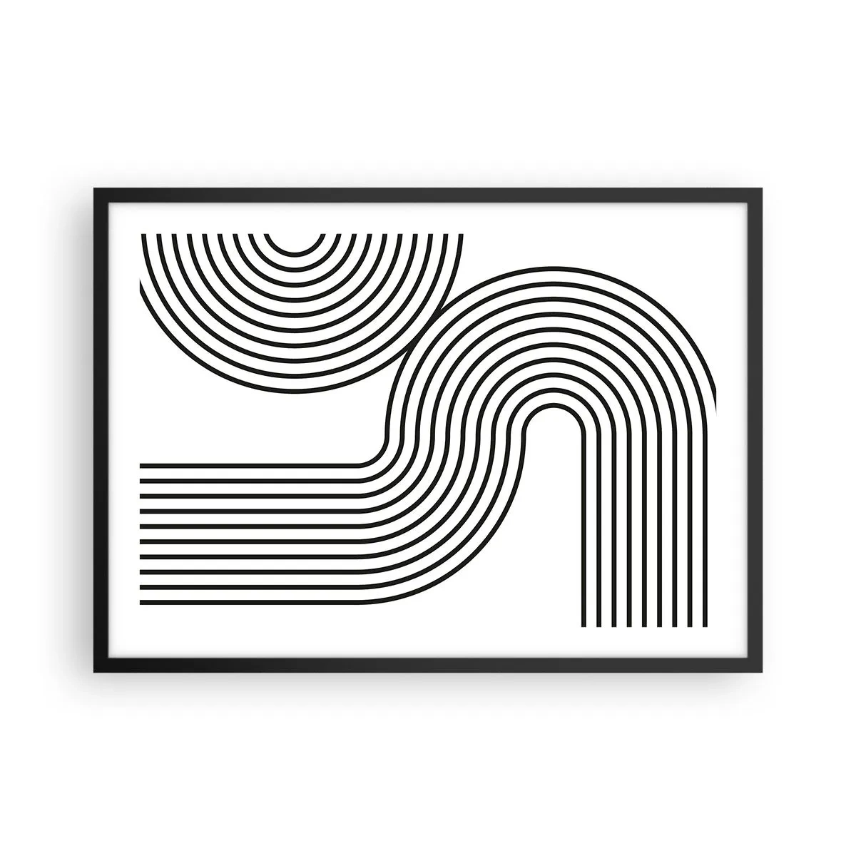 Plakát v černém rámu - V zatáčce - 70x50 cm