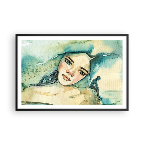 Plakát v černém rámu - Am I blue? - 91x61 cm