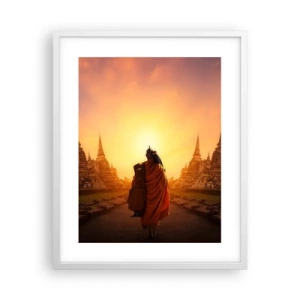 Plakát v bílém rámu - V klidu věčností - 40x50 cm