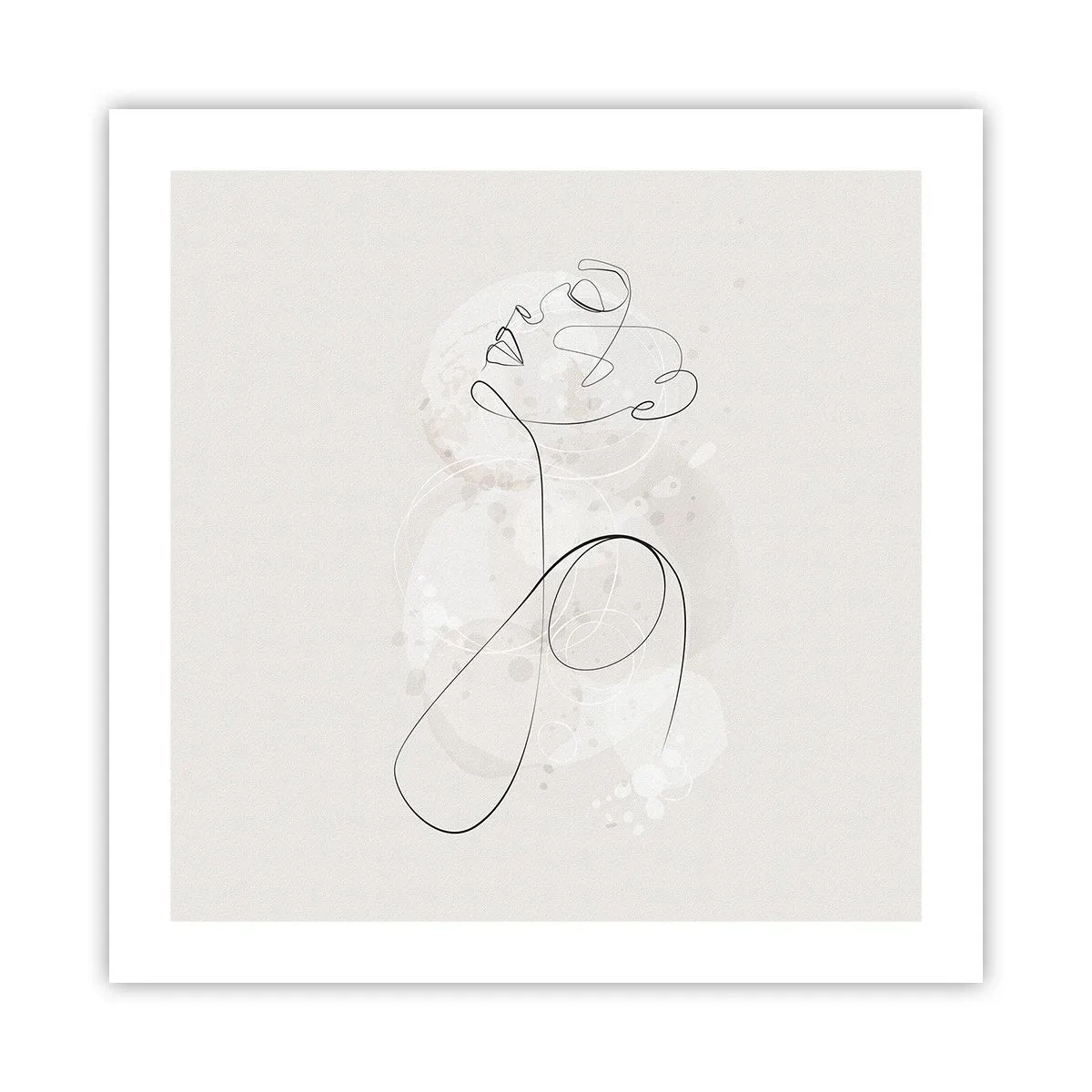 Plakát - Spirála krásy - 50x50 cm