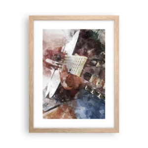 Plakát v rámu světlý dub - Co si o tom myslíš? - 30x40 cm