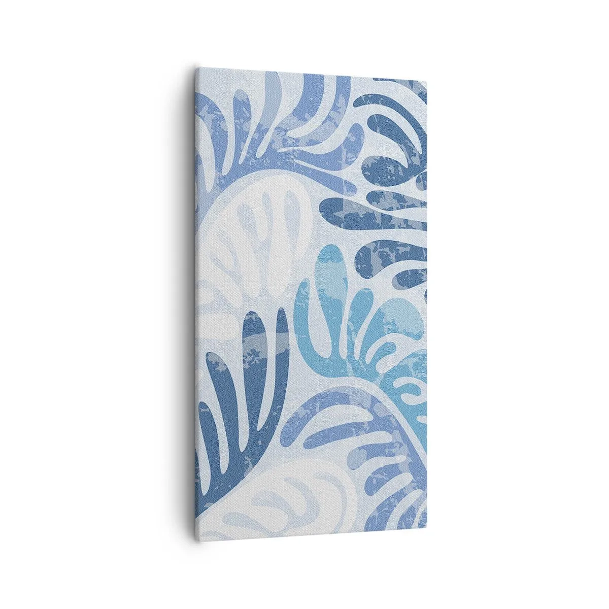 Obraz na plátně - Modré kapradí - 55x100 cm