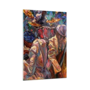 Obraz na skle - V jednom rytmu - 80x120 cm