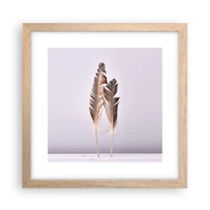 Plakát v rámu světlý dub - Proti nicotě - 30x30 cm
