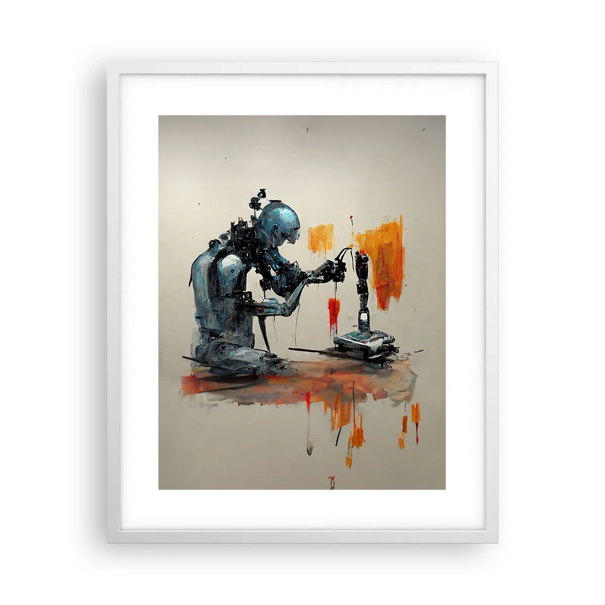 Plakát v bílém rámu - Už zítra… - 40x50 cm