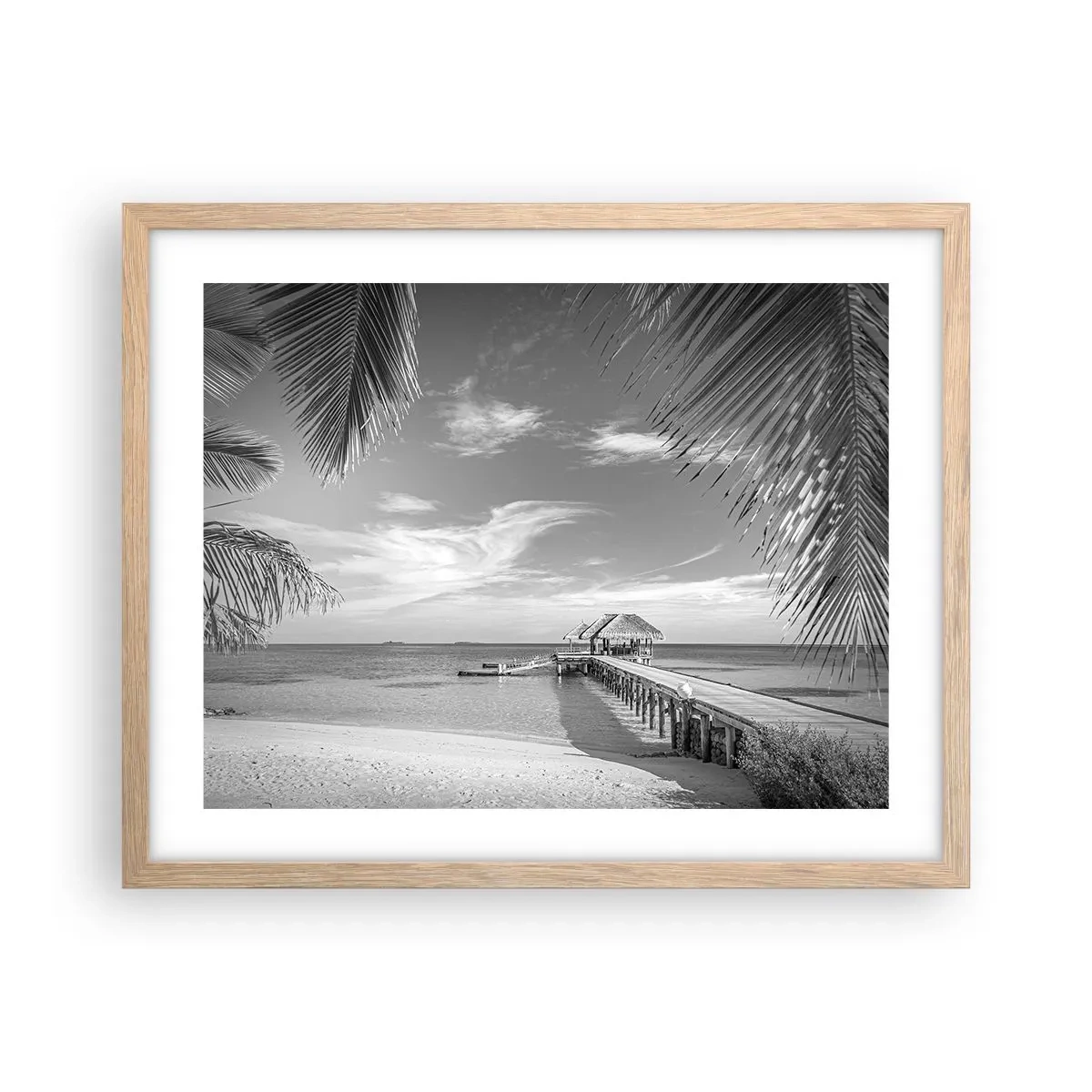 Plakát v rámu světlý dub - Vzpomínka nebo sen? - 50x40 cm