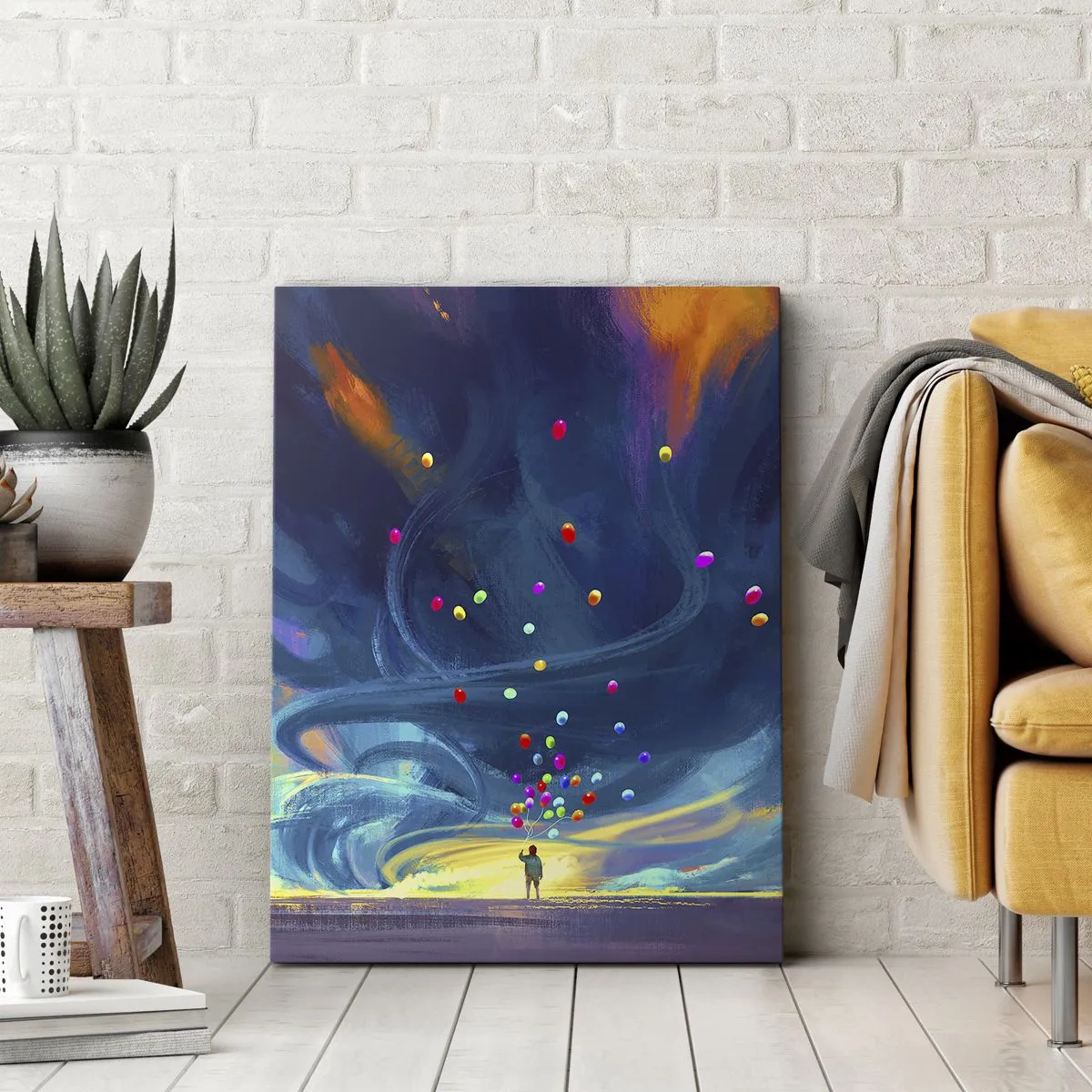 Obraz na plátně - Na modrý vítr - 65x120 cm