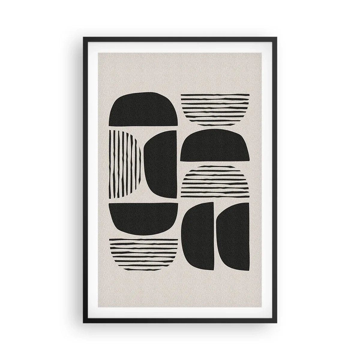 Plakát v černém rámu - Polovičaté soustavy - 61x91 cm