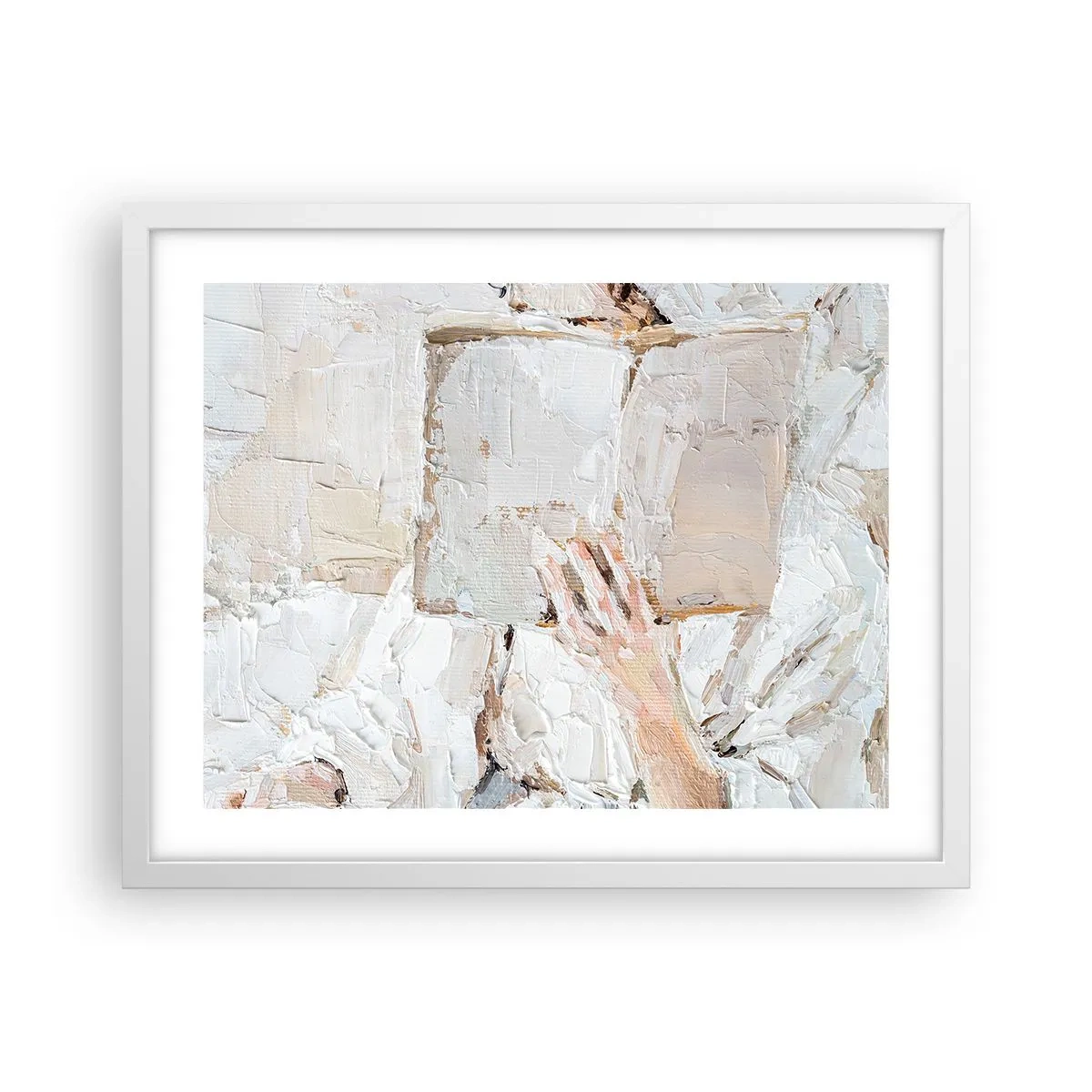 Plakát v bílém rámu - V jiném světě - 50x40 cm