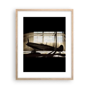 Plakát v rámu světlý dub - Odpočinek bojovníka - 40x50 cm