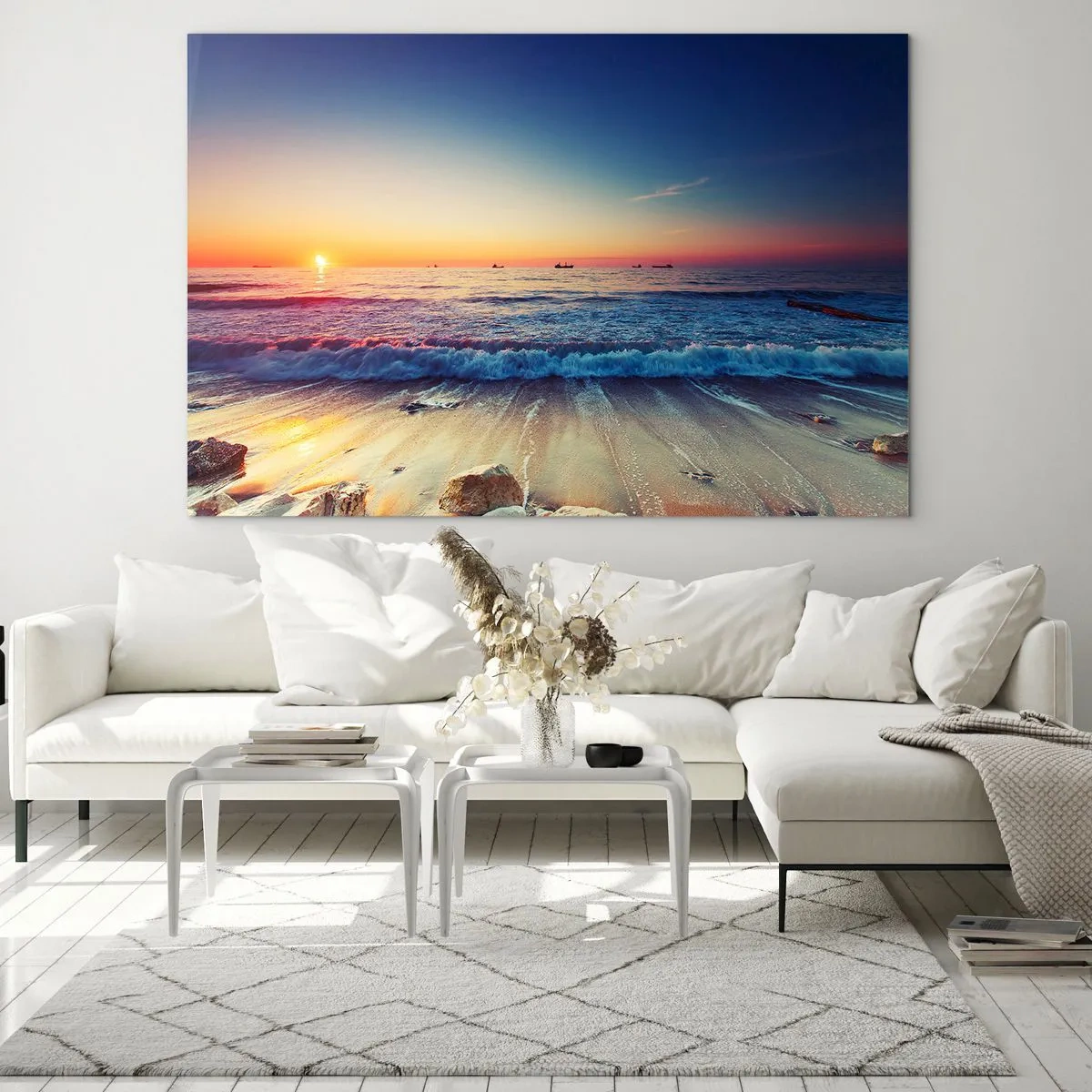 Obraz na skle - Co je za obzorem? - 120x80 cm