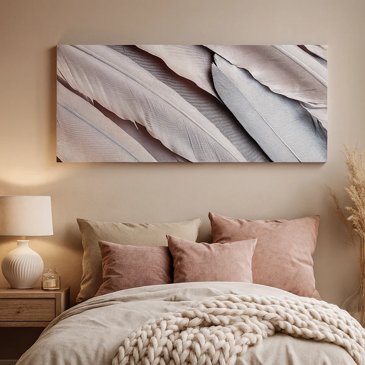 Obraz na plátně - V růžové a stříbrné - 30x30 cm