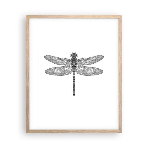 Plakát v rámu světlý dub - Přesnost přírody - 40x50 cm