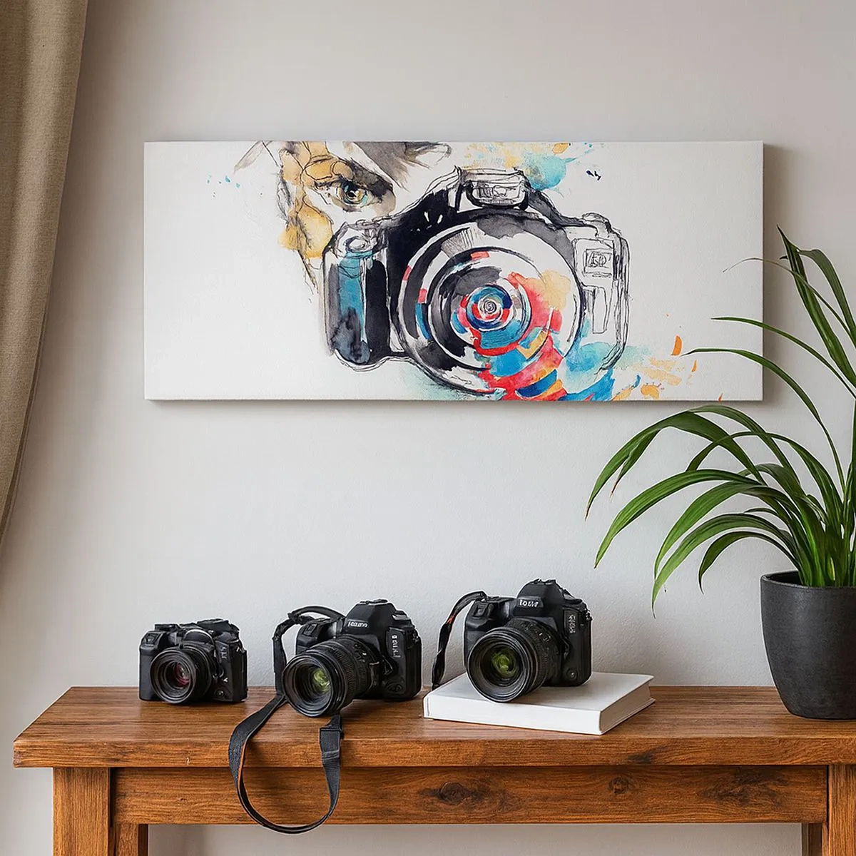 Obraz na plátně - Okem objektivu - 100x40 cm