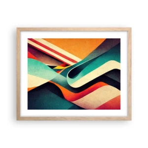 Plakát v rámu světlý dub - Intenzivní kompozice - 50x40 cm