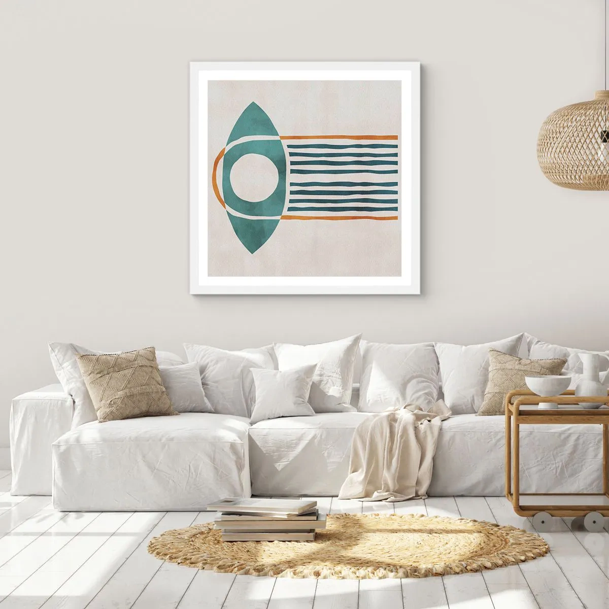 Plakát v bílém rámu - Znaky a rituály - 50x50 cm