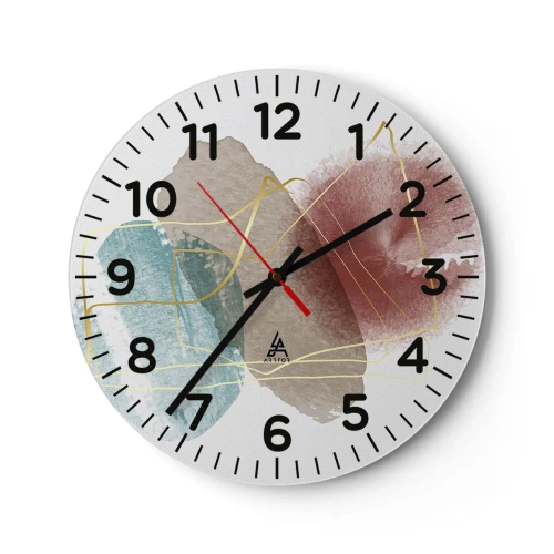 Nástěnné hodiny - Korálky prostoru - 40x40 cm