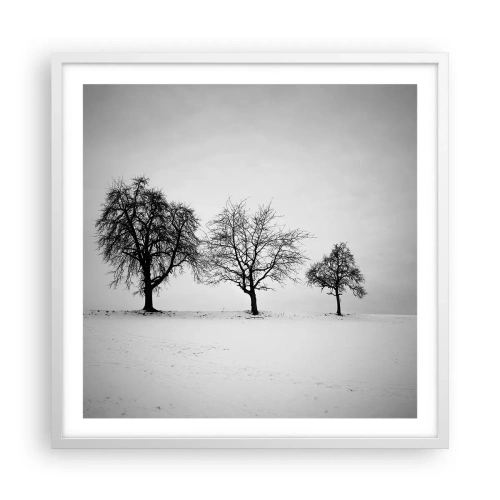 Plakát v bílém rámu - O čem sní? - 60x60 cm