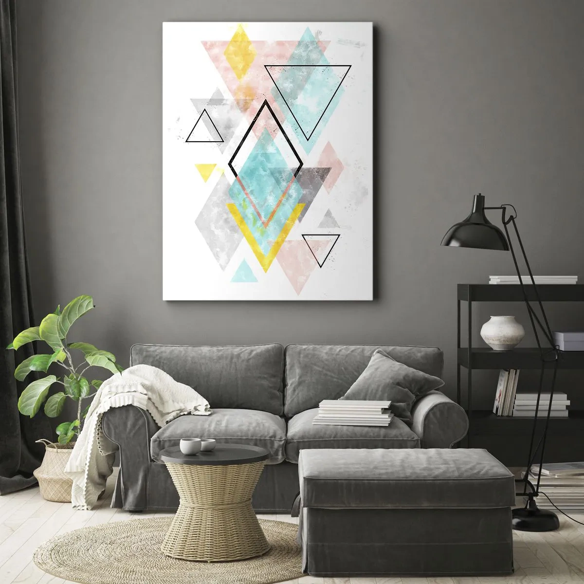 Obraz na plátně - Geometrická zábava - 50x70 cm