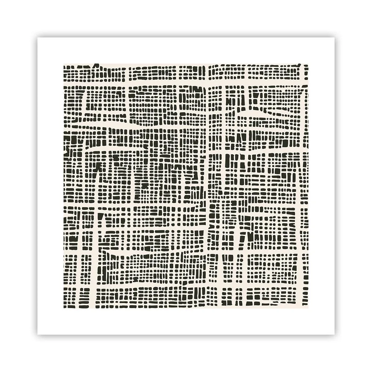 Plakát - Tkaná kompozice - 40x40 cm