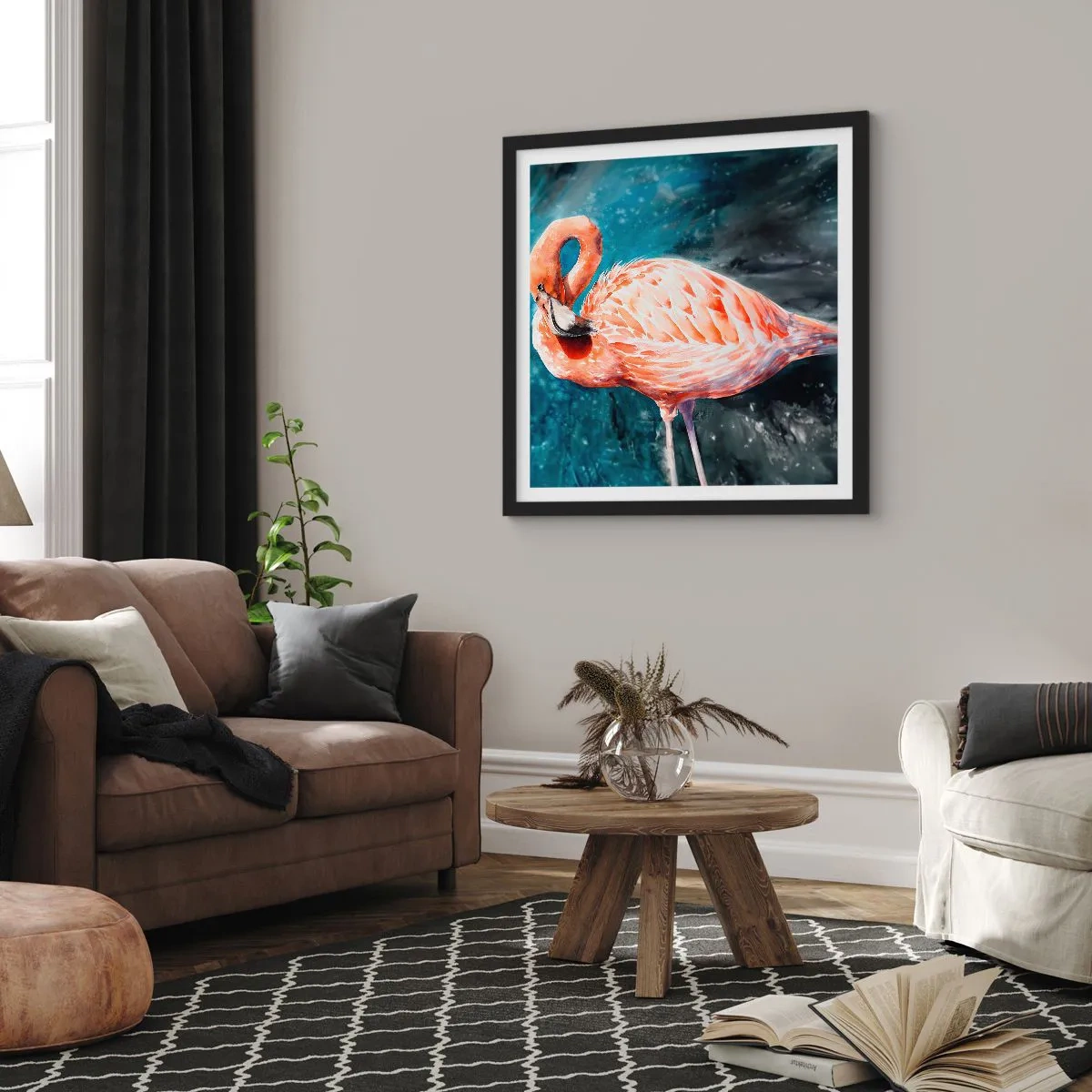 Plakát v černém rámu - Dekorativní od přírody - 60x60 cm