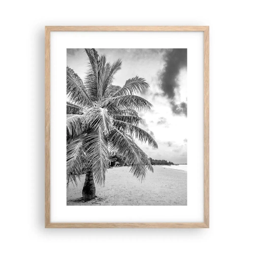 Plakát v rámu světlý dub - Když toužíš po samotě…. - 40x50 cm