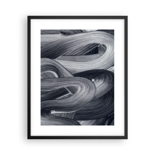 Plakát v černém rámu - Plynulost reality - 40x50 cm