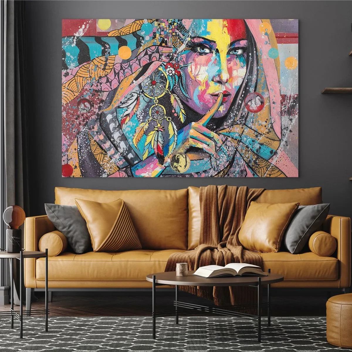 Obraz na skle - Mlč, než pochopíš - 100x70 cm