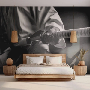 Fototapeta Premium Canvas - Duše bojovníka - Samurajský meč, Japonsko, Bojová umění - 100x70 cm