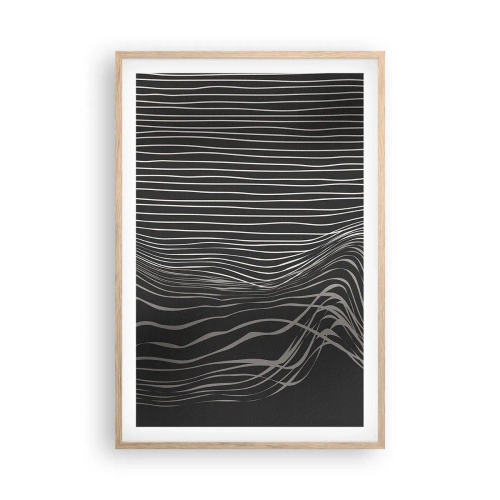 Plakát v rámu světlý dub - Rytmus a přízvuk - 61x91 cm