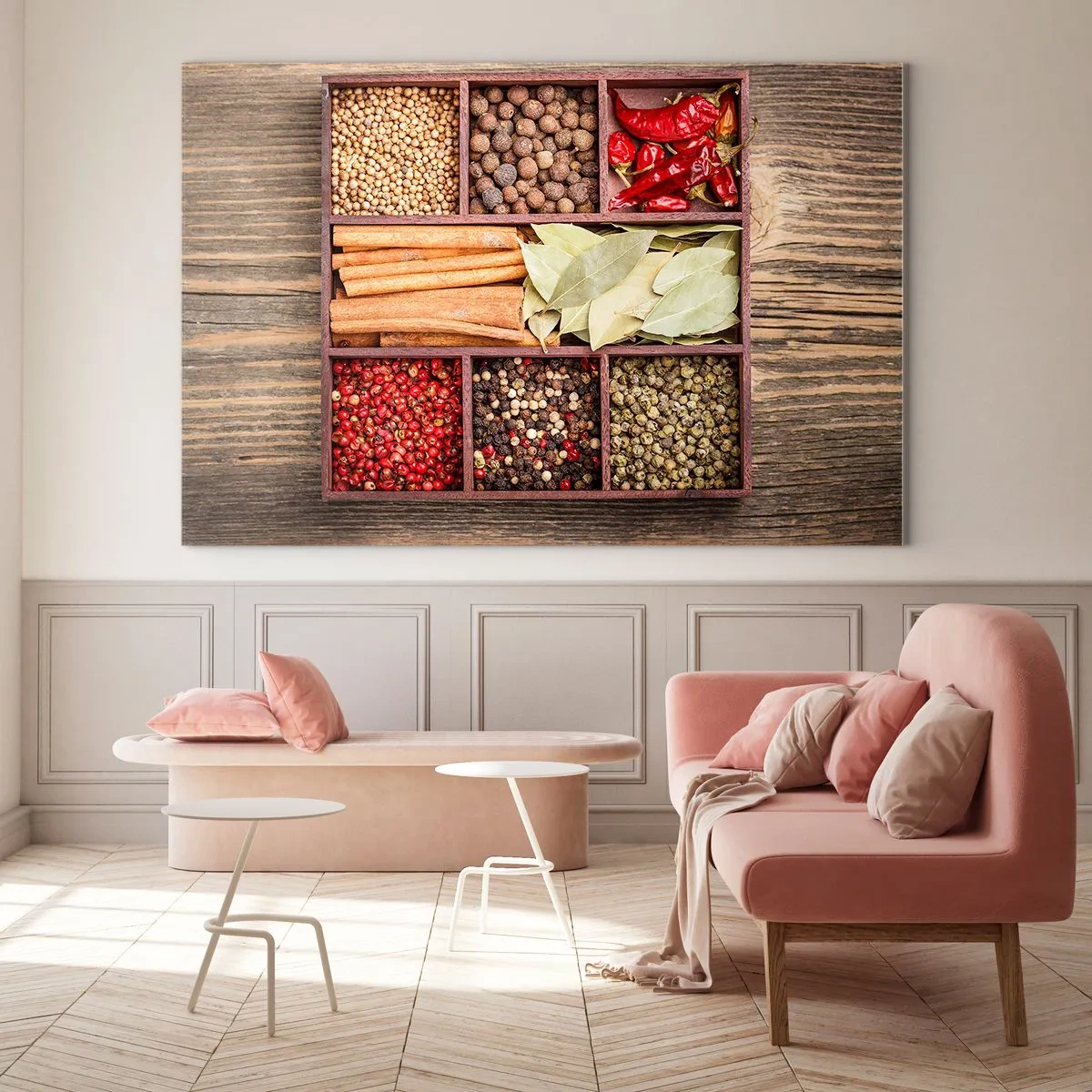 Obraz na skle - Pořádek tvarů, buket vůní - 120x80 cm