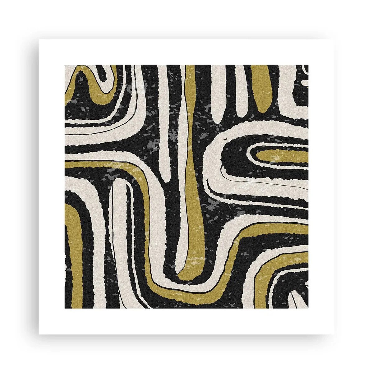 Plakát - Kompozice: trakty a uličky - 40x40 cm