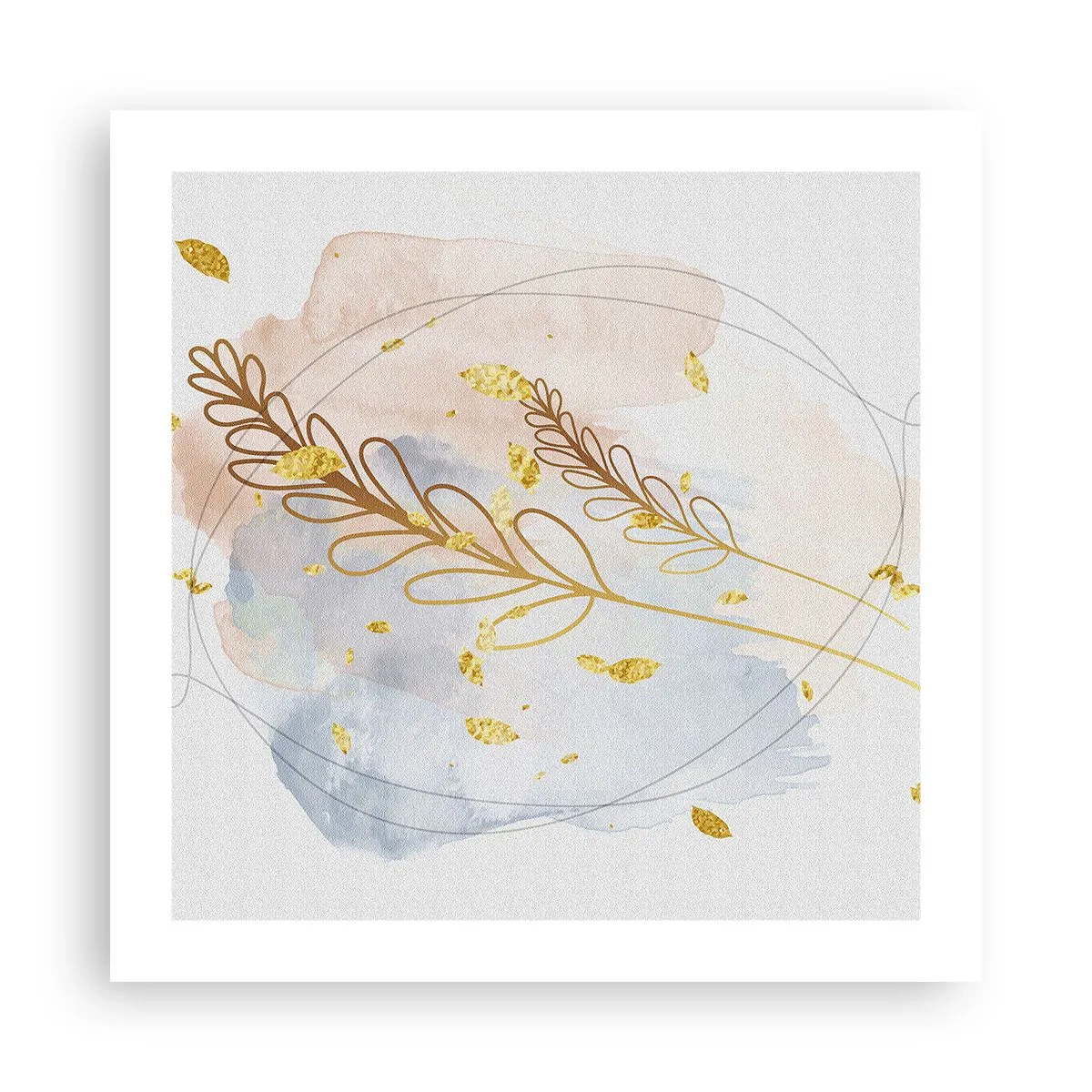 Plakát - Zlatý závan - 50x50 cm