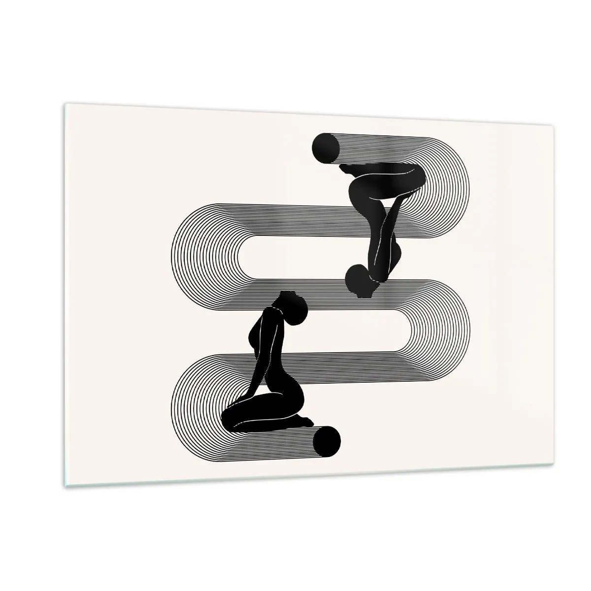 Obraz na skle - Smyslná symetrie - 120x80 cm