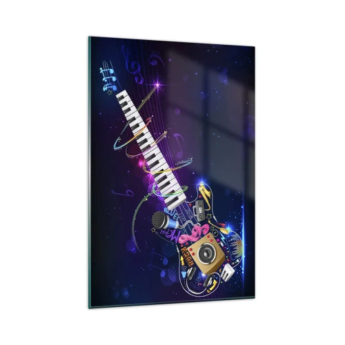 Obraz na skle - A všechno hraje - 80x120 cm