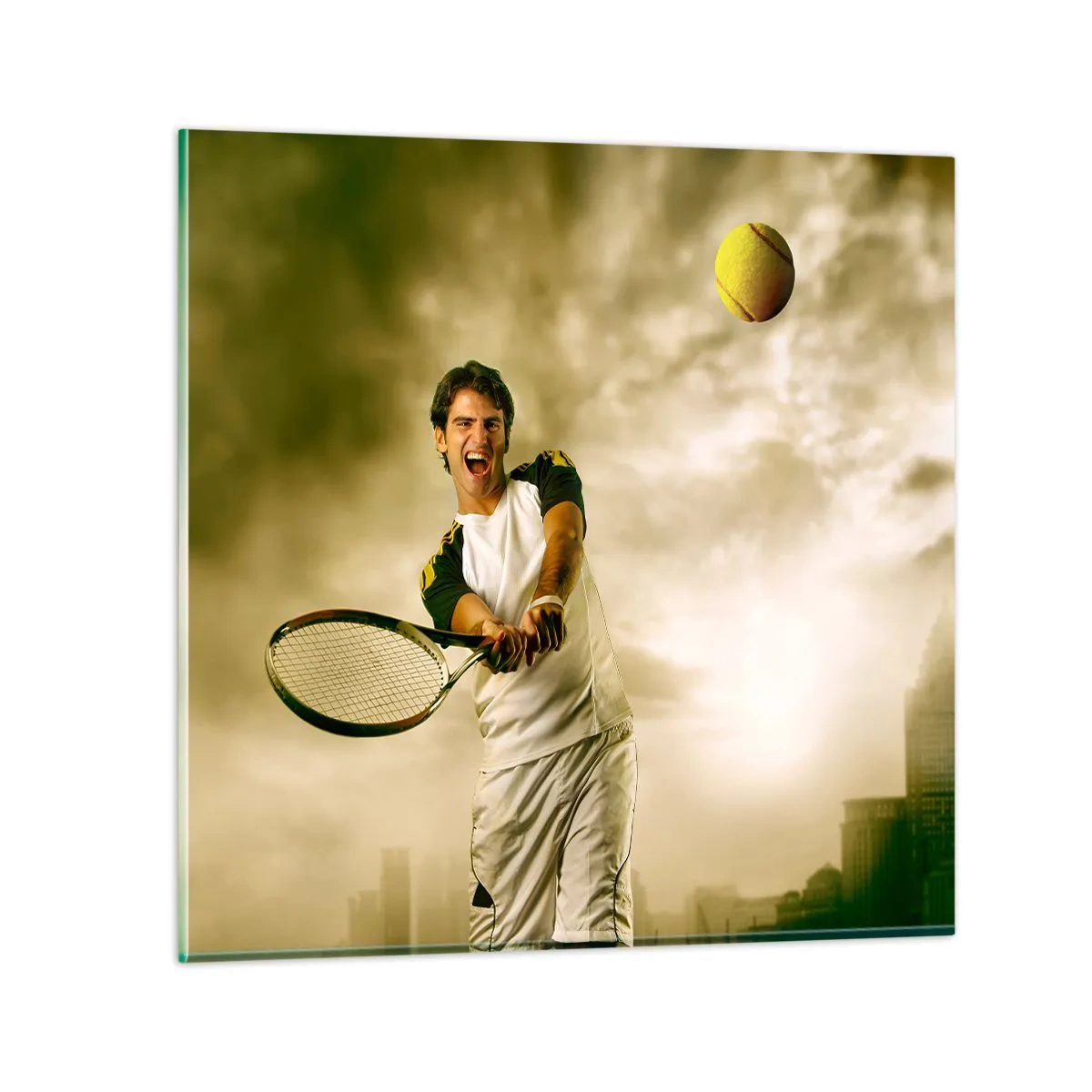 Obraz na skle - Energie a radost - 60x60 cm