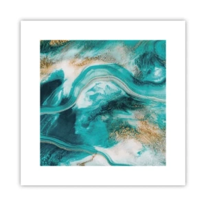 Plakát - Řeka zlata - 30x30 cm