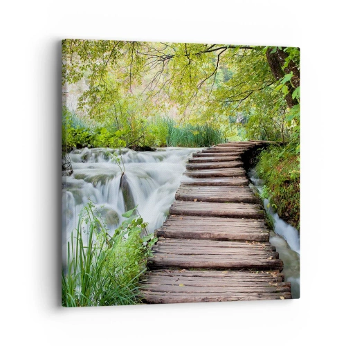 Obraz na plátně - Voda není vůbec tichá - 40x40 cm