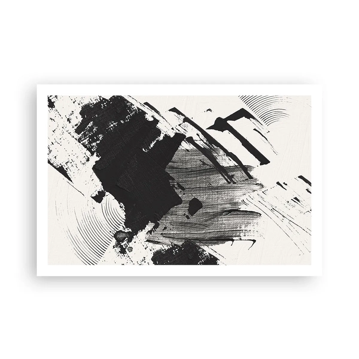 Plakát - Abstrakce – exprese černé - 91x61 cm