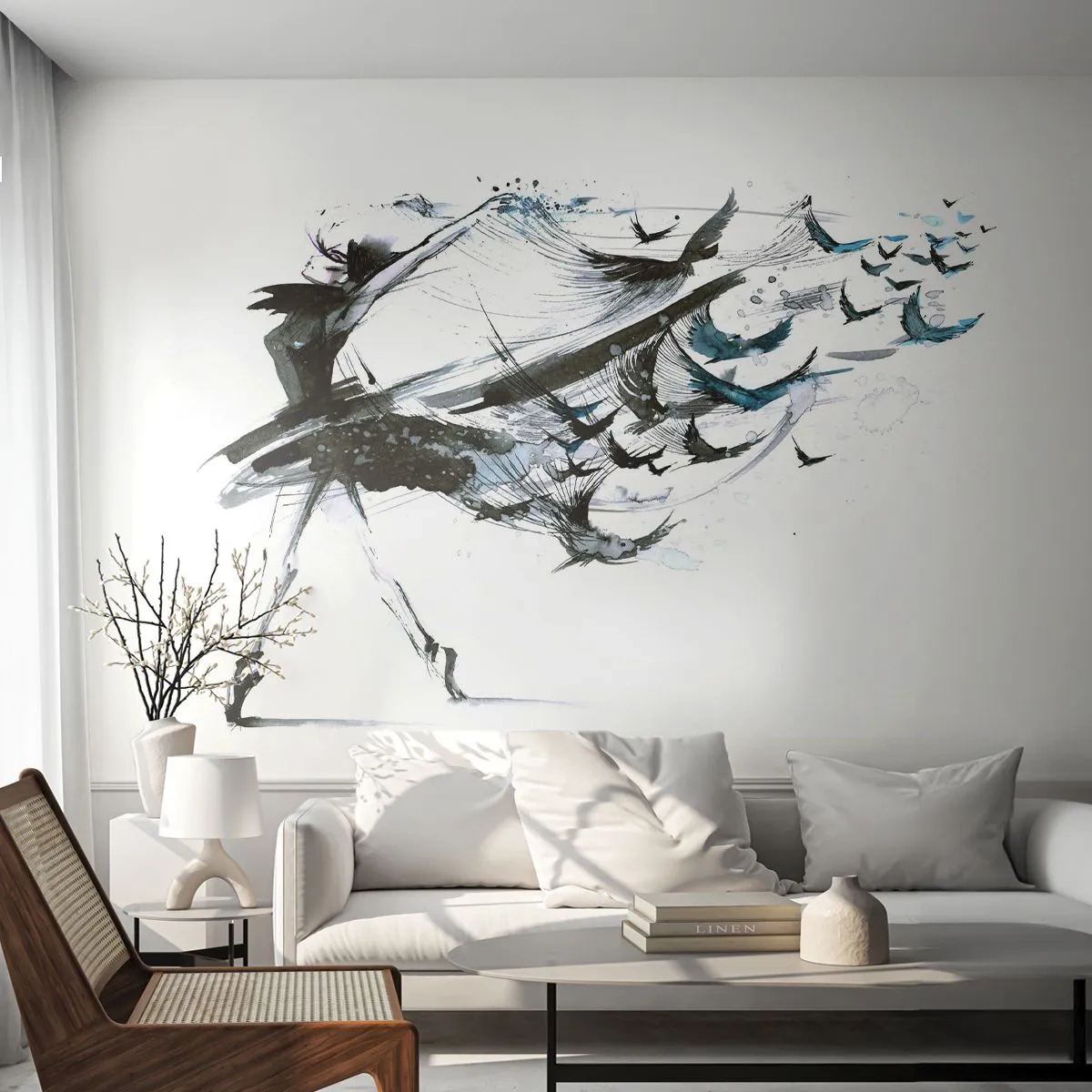 Fototapeta Premium Canvas - Magie hudby uvolňuje od kouzla - Abstrakce, Žena, Tanec - 500x350 cm