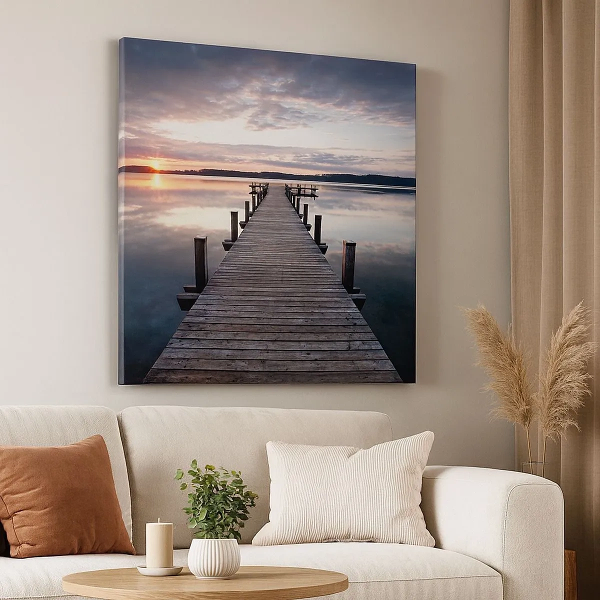 Obraz na plátně - Tichá hranice mezi dnem a nocí - 30x30 cm